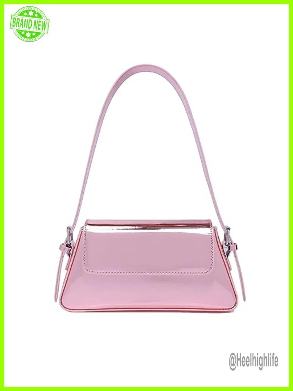 Patent Leather Hobo Tote Handbag Evening Clutch Purse Shoulder Bag
